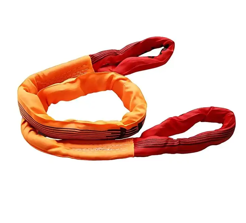 Round Lifting Belt Polyester Webbing Sling For Lifting